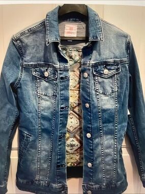 Denim Jacket with Embroidery back